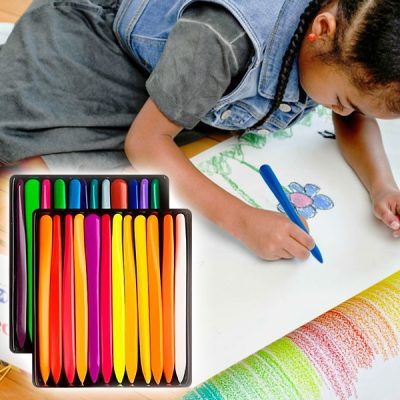 Vízálló, törhetetlen zsírkréták - 24 szín | PASTELKE