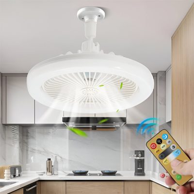 Foglalatos mennyezeti ventilátor LED lámpával és távirányítóval | FANGLO