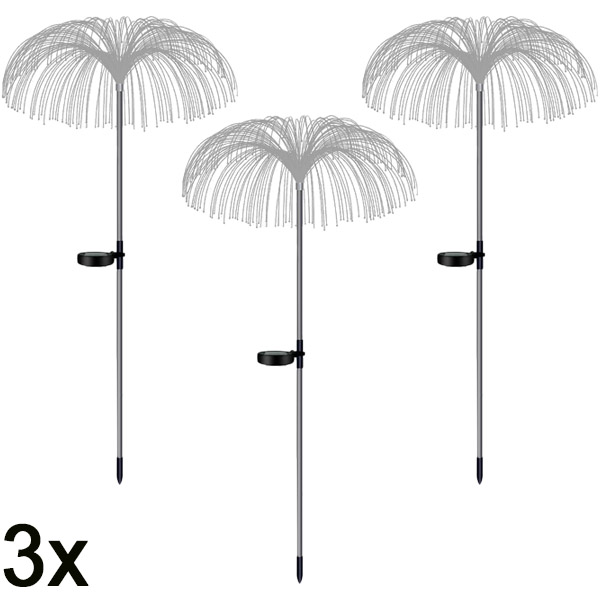 3x Napelemes trópusi kerti lámpák | LUMIPALM