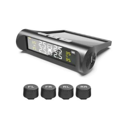 Guminyomás-ellenőrző rendszer - 4 Érzékelő, Napelemes + USB, IPX7 | TIREPRESS